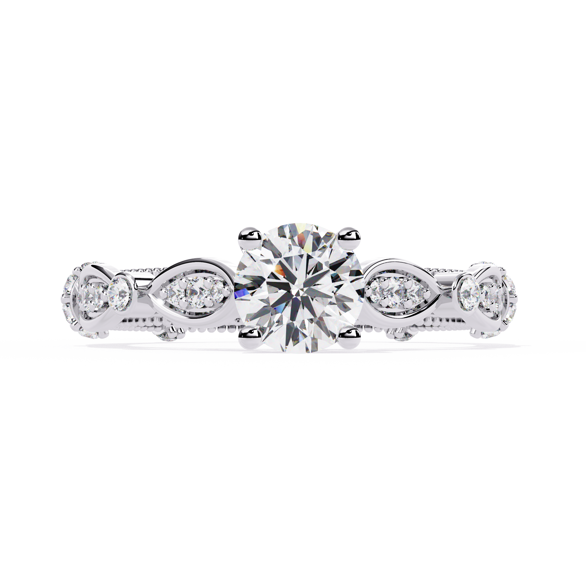 Solitairekart – 0.84 ct Marquise Bezel Lab Grown Diamond Ring – 14K Yellow Gold